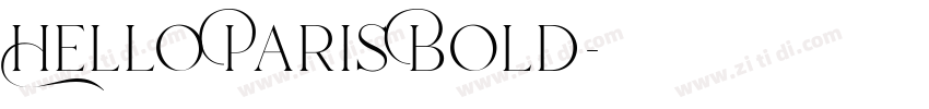 Hello Paris Bold字体转换 Hello Paris Bold字体转换